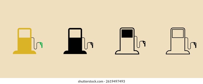 Gas Station Symbol Icon in Vector