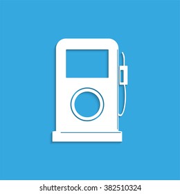 Gas station. Symbol. Vector icon.
