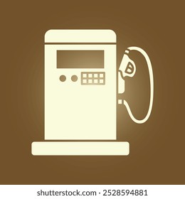 Gas station trendy artwork charming abstract vector illustration colorful useful design.eps