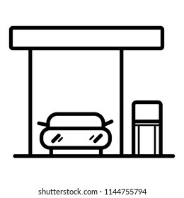 gas station - vector icon
