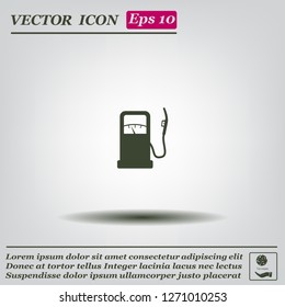 gas station - vector icon