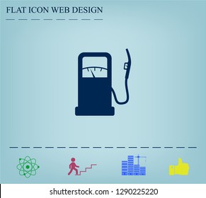 gas station - vector icon