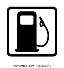 Gas station vector icon.