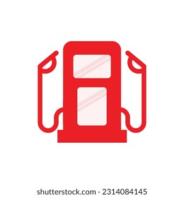 Gas station vector, gas station icon.