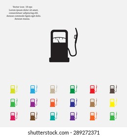 gas station - vector icon