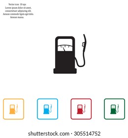 gas station - vector icon