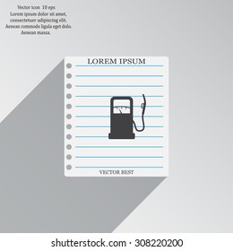 gas station - vector icon