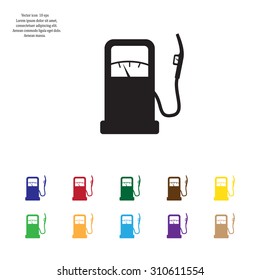 gas station - vector icon