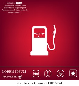 gas station - vector icon