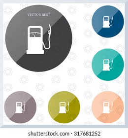 gas station - vector icon