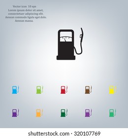 gas station - vector icon