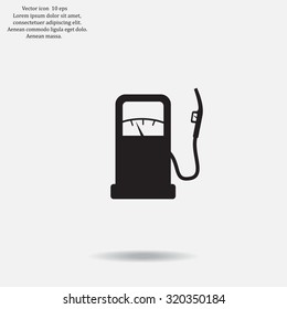 gas station - vector icon