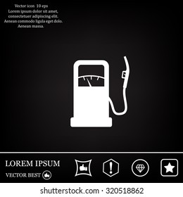 gas station - vector icon