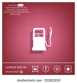 gas station - vector icon