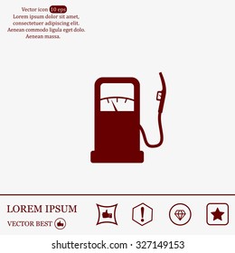 gas station - vector icon