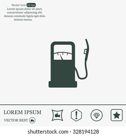 gas station - vector icon