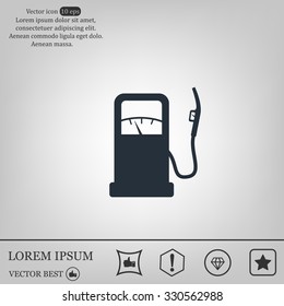 gas station - vector icon