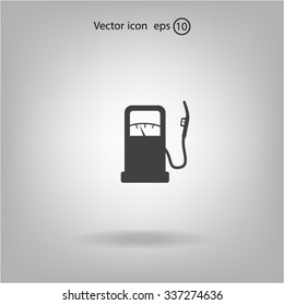 gas station - vector icon