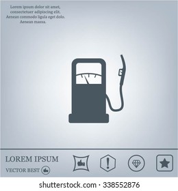 gas station - vector icon