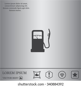 gas station - vector icon