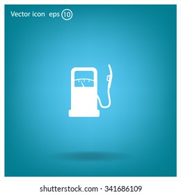 gas station - vector icon