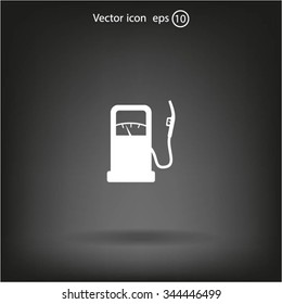 gas station - vector icon