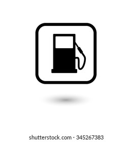 gas station - vector icon