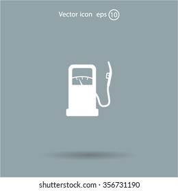 gas station - vector icon