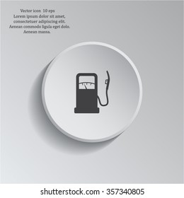 gas station - vector icon