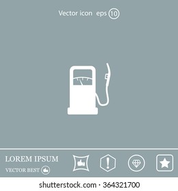 gas station - vector icon
