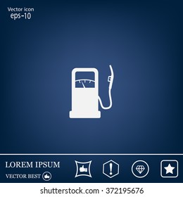 gas station - vector icon