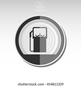Gas station. Vector icon.