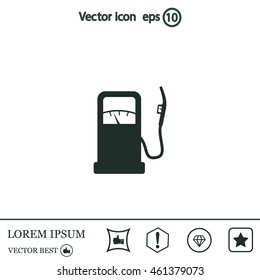 gas station - vector icon