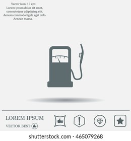 gas station - vector icon