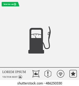 gas station - vector icon