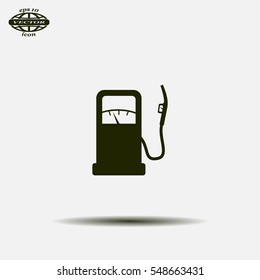 gas station - vector icon