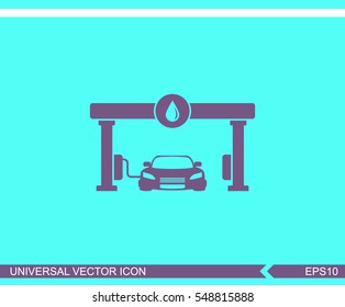 Gas station vector icon.