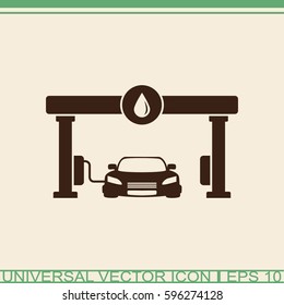 Gas station vector icon.