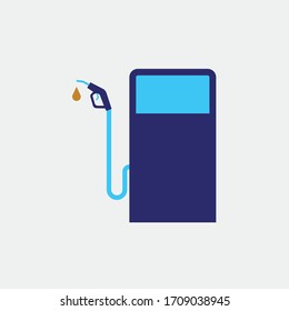 Vektorillustration der Tankstelle Symbol Otto-Dieselsymbol