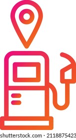 Gas station Vector Icon Design Illustration