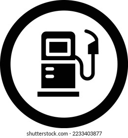 Vektorgrafik-Design-Illustration der Tankstelle