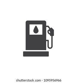 Gas Station Vector Icon. Filled Flat Sign For Mobile Concept And Web Design. Gasoline Pump Nozzle Simple Solid Icon. Symbol, Logo Illustration. Pixel Perfect Vector Graphics