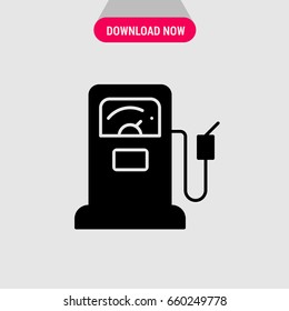 Gas station vector icon, Filling station for the auto symbol. Simple, modern flat vector illustration for mobile app, website or desktop app   