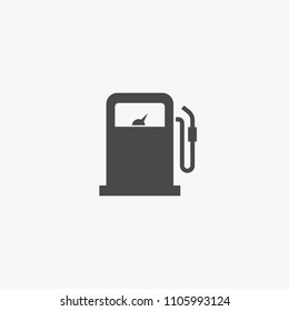 Gas station vector icon gas fuel station