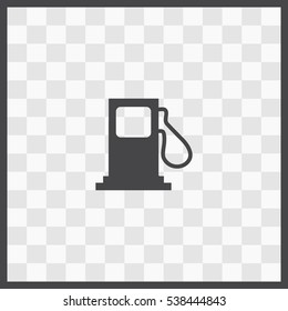Gas station vector icon. Isolated illustration. Business picture.
