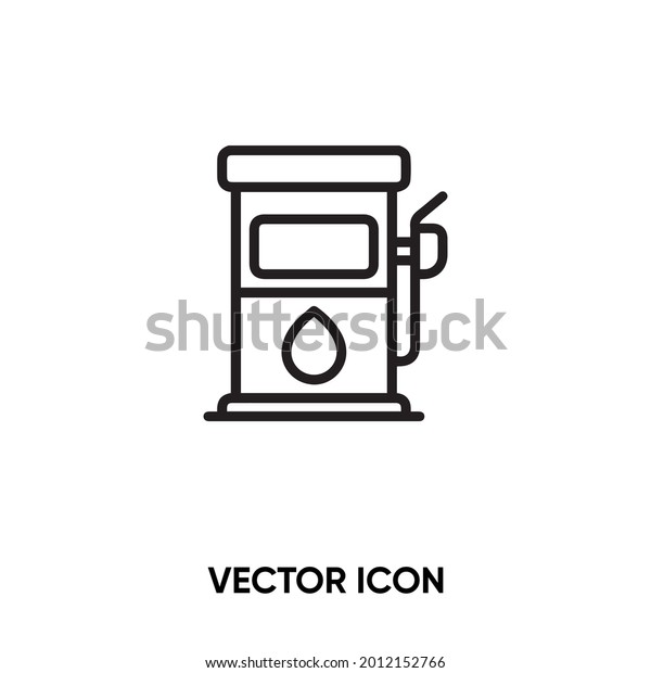 Gas station vector icon.\
Modern, simple flat vector illustration for website or mobile\
app.Feul and petrol symbol, logo illustration. Pixel perfect vector\
graphics	