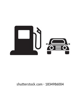 gas station vector icon on white background eps.10