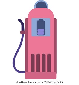 Gas station vector icon petrol fuel pump service