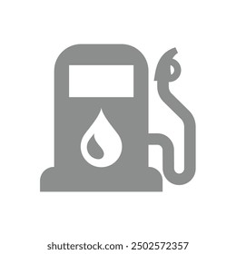 Gas station vector icon. Petrol, gasoline pump symbol.