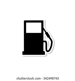 gas station - vector icon with shadow